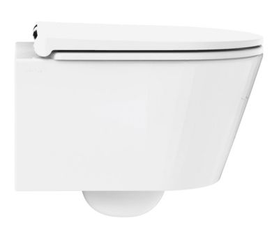 Cuvette WC suspendue sans bride avec abattant déclipsable et frein de chute Siamp