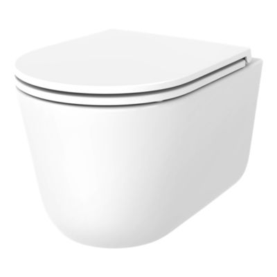 Cuvette WC suspendue sans bride, effet Vortex, GoodHome Luvia