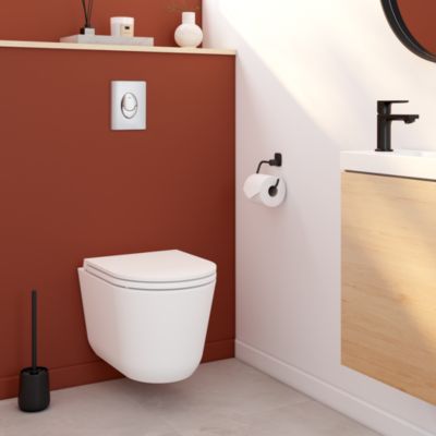 Cuvette WC suspendue sans bride, effet Vortex, GoodHome Luvia