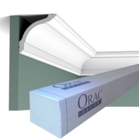 CX127 Corniche plafond Orac Decor - 9,5x9,5x200cm (h x p x L) - moulure décorative polymère