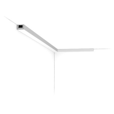 Coin Externe En XPS Pour éclairage Indirect – Pareto-Decor, Blanc, Modèle OL-23