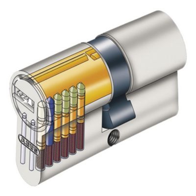 Cylindre Serrure Haute Sécurité ABUS 40/40 - Avec 5 Clés, Modèle D6PS, Neuf