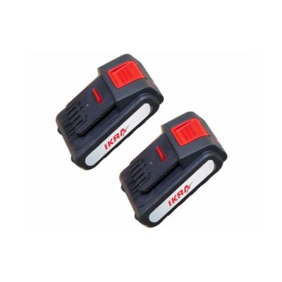 Débroussailleuse à batterie sans fil 40V - 2 batteries lithium 2.0Ah Chargeur double - Bobine de Fil + Lame 3 dents 25,5 cm IKRA
