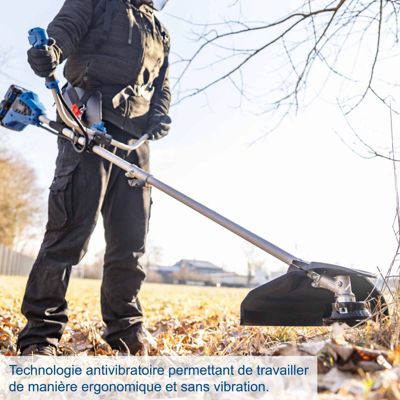 Débroussailleuse BC-BCH380 40-X Set L2 Scheppach 20V - brushless - largeur coupe fil/lame 380 255 mm - 2 batteries 4Ah chargeur