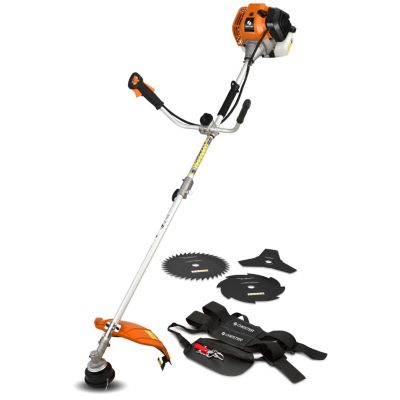 Débroussailleuse thermique 52 cc CHESTER - Pack 3 lames et tête fil - Guidon double