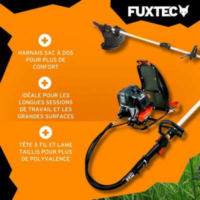 Débroussailleuse thermique à dos - FUXTEC FX-MS152T - 52cm3 3CV