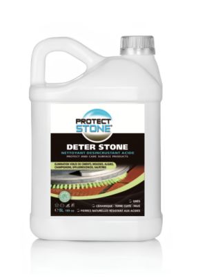Décapant Voile de Ciment et mousse 5L (100m²) Nettoyant puissant pour Pierre Naturelle, Marbre, Carrelage, Béton  Int/Ext