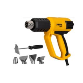 Décapeur thermique 2000W 2 Vitesses Réglage digital de la Température 50-650-C 5 Accessoires Mallette VITO
