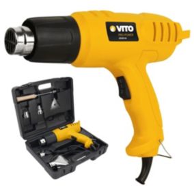 Décapeur thermique 2000W 450 degrés et 600 degrés C Mallette 5 accessoires VITO