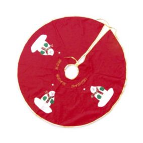 Déco de Noël Tapis pour pied de Sapin en Feutrine D 90 cm