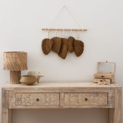 Déco Murale Louison En Bois 78x28 Cm - Design Moderne, MDF - Pour Salon, Chambre, Bureau - Installation Murale Facile