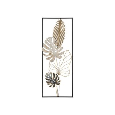 Déco murale en métal multicolore 28,5x3x74  cm