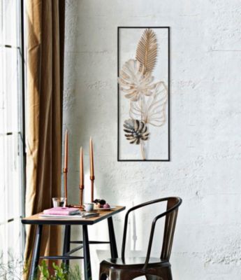 Déco murale en métal multicolore 28,5x3x74  cm