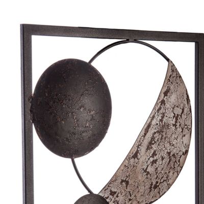 Déco murale "Ethnic" - métal - noir 25x61 cm - Atmosphera