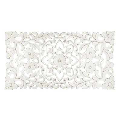 Déco murale "Fanny" - bois sculpté 85x45 cm - Atmosphera