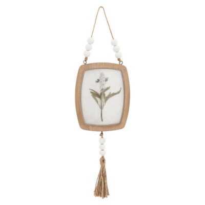 Déco murale fleurs Jayden bois 16x12cm- Multicolore- Atmosphera