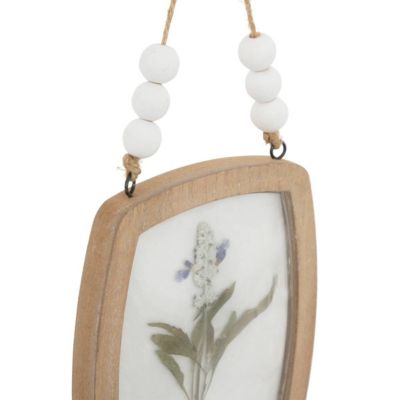 Déco murale fleurs Jayden bois 16x12cm- Multicolore- Atmosphera
