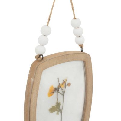 Déco murale fleurs Jayden bois 16x12cm- Multicolore- Atmosphera