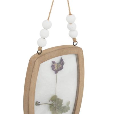 Déco murale fleurs Jayden bois 16x12cm- Multicolore- Atmosphera