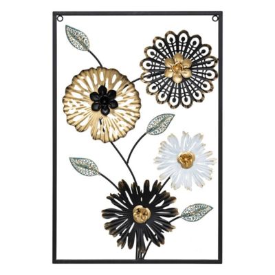Déco murale "Florine" 40x60cm- Noir- Atmosphera