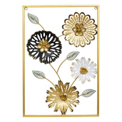 Déco murale "Florine" 40x60cm- Noir- Atmosphera