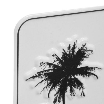 Déco murale "South" - métal - 20x12 cm - Multicolore- Atmosphera
