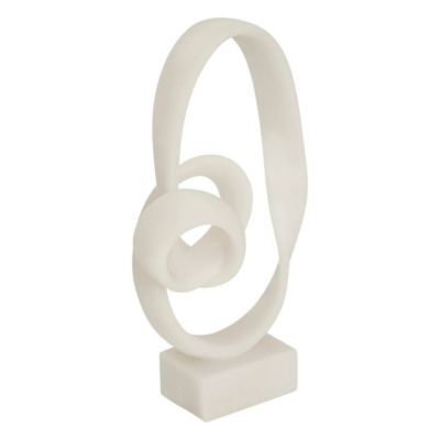 Déco à poser Louan H.45cm résine blanc - Atmosphera