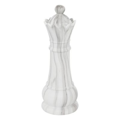 Déco à poser pièces d'échec Olen gris H26,5cm- Multicolore- Atmosphera