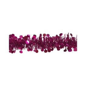 Décoration de Noël Dstrak, Ornement de Noël, Ornement de fête, Décoration festive, Made in Italy, 1000x8 h8 cm, Fuchsia