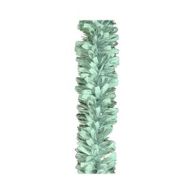 Décoration de Noël Dthoma, Ornement de Noël, Ornement de fête, Décoration festive, Made in Italy, 1000x8 h8 cm, Blanc et argent