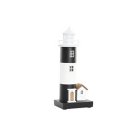 Décoration lumineuse DKD Home Decor Bois LED Phare 15 x 10 x 37 cm