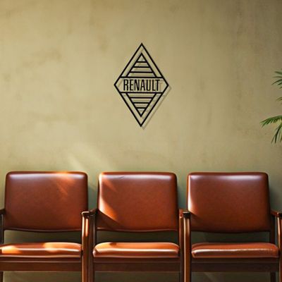 DÉCORATION MURALE EN MÉTAL - Logo de voiture - Marque emblématique française 1959