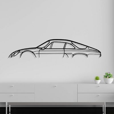DÉCORATION MURALE EN MÉTAL - Silhouette de voiture - Alpine A110 70's - 120 cm - Édition limitée