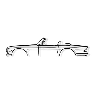 DÉCORATION MURALE EN MÉTAL - Silhouette de voiture - TR6 1971 - 100 cm - Édition limitée