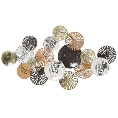 Décoration murale OSMIUM Métal 50 cm Argenté