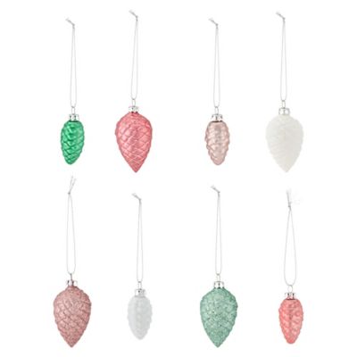 decoration pomme de pin vintage 8 pieces castorama