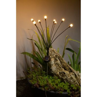 Décoration solaire style bouquet 8 boules- Hauteur 69cm- 4 Lumens