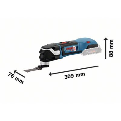 Découpeur-ponceur 18V GOP 18V-28 Professional (sans batterie ni chargeur) + coffret L-BOXX - BOSCH - 06018B6001