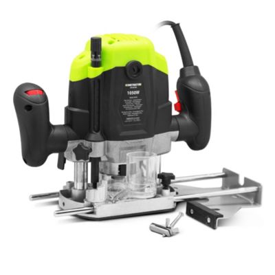 Défonceuse 1050W, pinces de serrage dimaètre 6 et 8 mm avec accessoires - Constructor