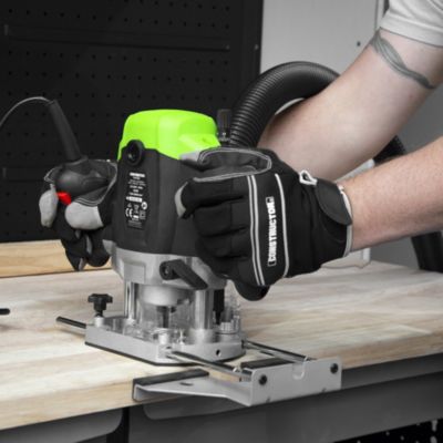 Défonceuse 1050W, pinces de serrage dimaètre 6 et 8 mm avec accessoires - Constructor