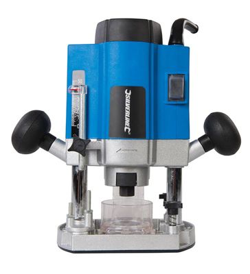 Défonceuse plongeante électrique 1020W bois 8 mm vitesses variable Silverline 329863