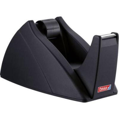 Dérouleur de ruban adhésif tesa Easy Cut noir - pour rouleaux 19 mm jusqu'à 33 m