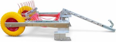 Désherbeur mécanique gravier HERBIVORiX - Kit avec tête lapin (Boule 50mm) + Herse