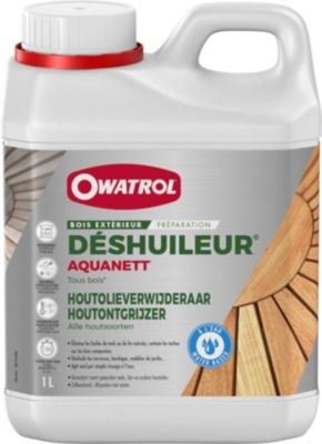 Déshuileur / Dégrisant gélifié tous bois Owatrol AQUANETT  1 litre