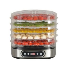 Déshydrateur fruits et légumes 5 plateaux 450w Kitchen Chef SECCO5IX