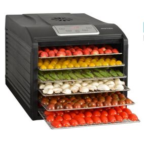 Déshydrateur fruits et légumes 6 plateaux 500w Kitchen Chef SECCO 6 BLACK