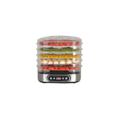 Déshydrateur Inox brossé 450w 5 Plateaux Amovibles KITCHENCHEF