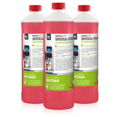 Détartrant Universel Microactiv Avec Indicateur De Couleur En Bouteille De 1 Lx3