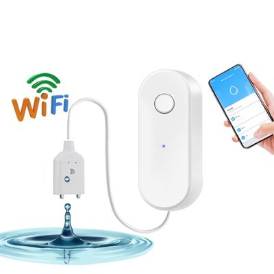Détecteur de fuites d'eau intelligent WiFi Tuya, alarme de fuite de liquide, détecteur de niveau de débordement