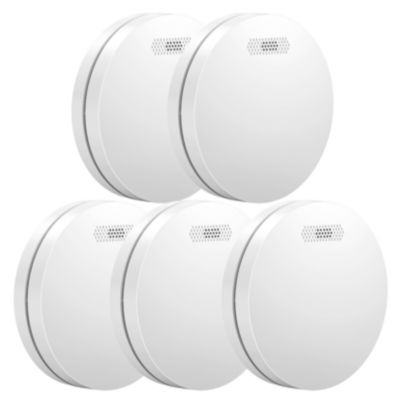 Détecteur de fumée Aroha Safety Pro - Batterie 10 ans - Détecteur de fumée - Alarme incendie - 5 pièces